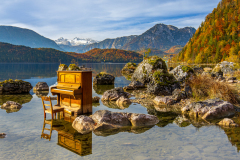 Klavier im Altausseersee
