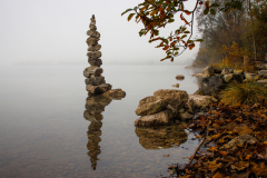 Steinmandl im Hallstättersee