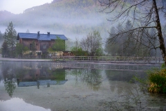 Früher Morgen am Almsee.